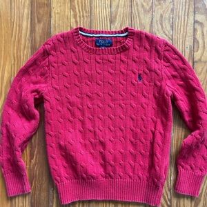 Boys Polo by Ralph Lauren Vibrant Red Knit Top
